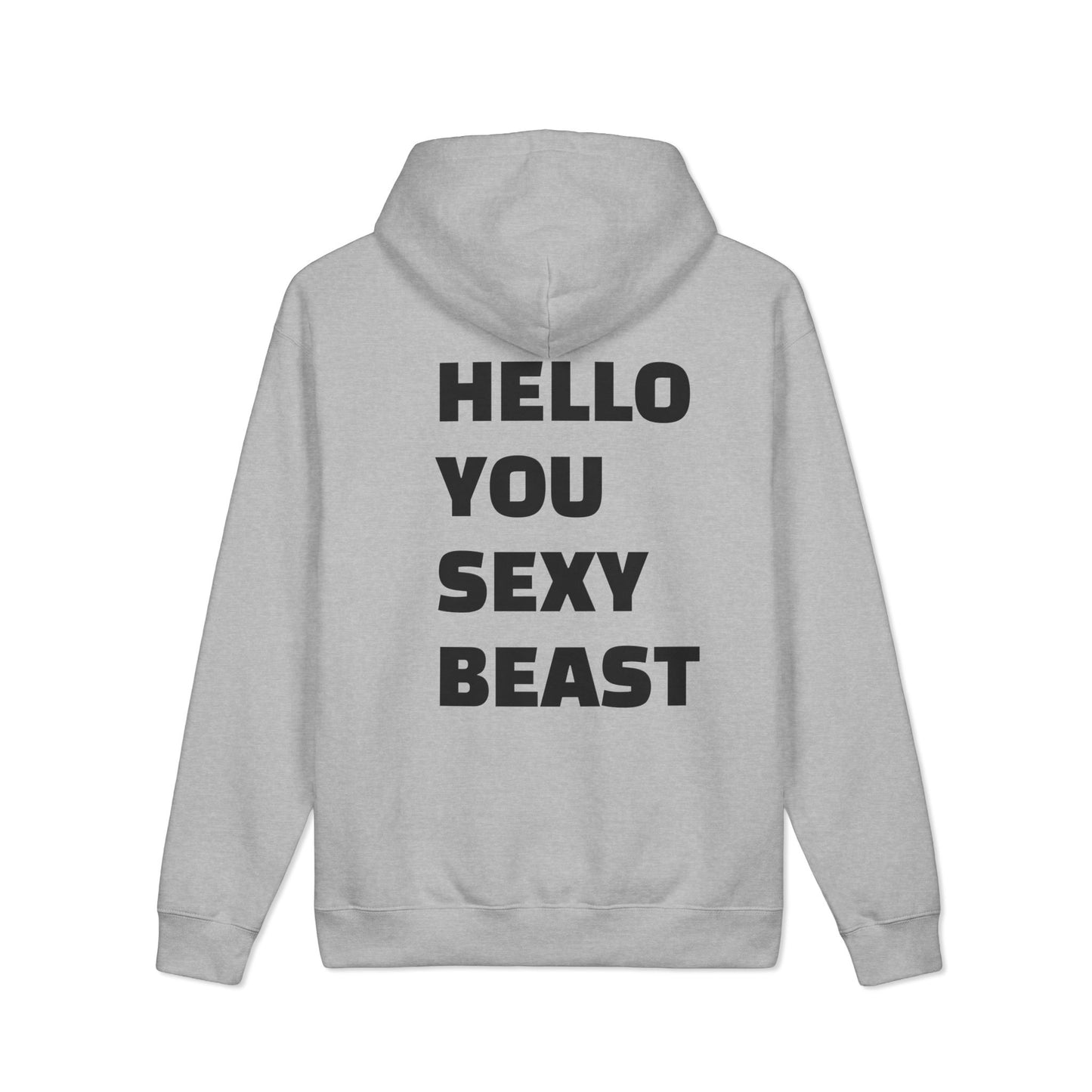 Hoodie — "Hello You Sexy Beast" Graphic Pullover