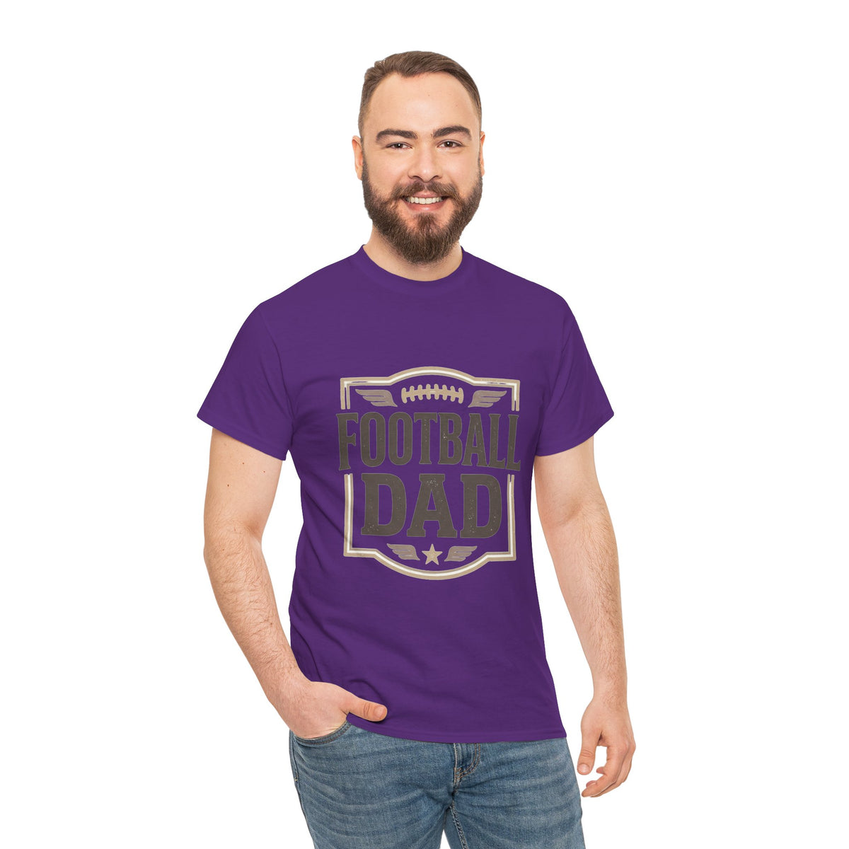 Football Dad T-Shirt — Vintage Football Dad Tee for Game Day & Father’s Gifts