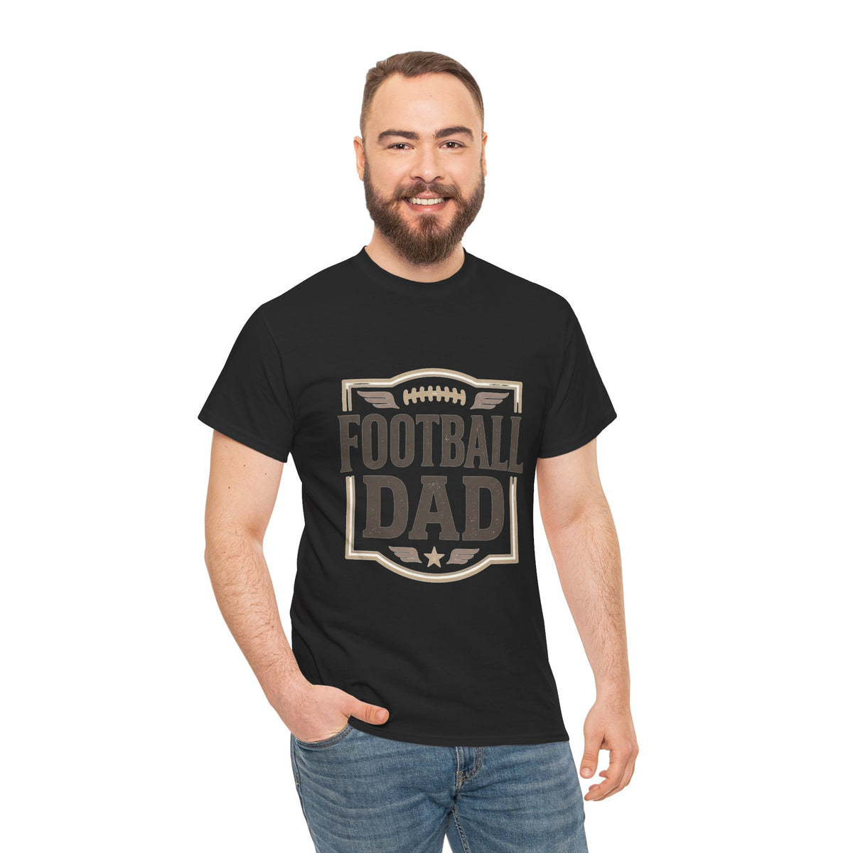 Football Dad T-Shirt — Vintage Football Dad Tee for Game Day & Father’s Gifts