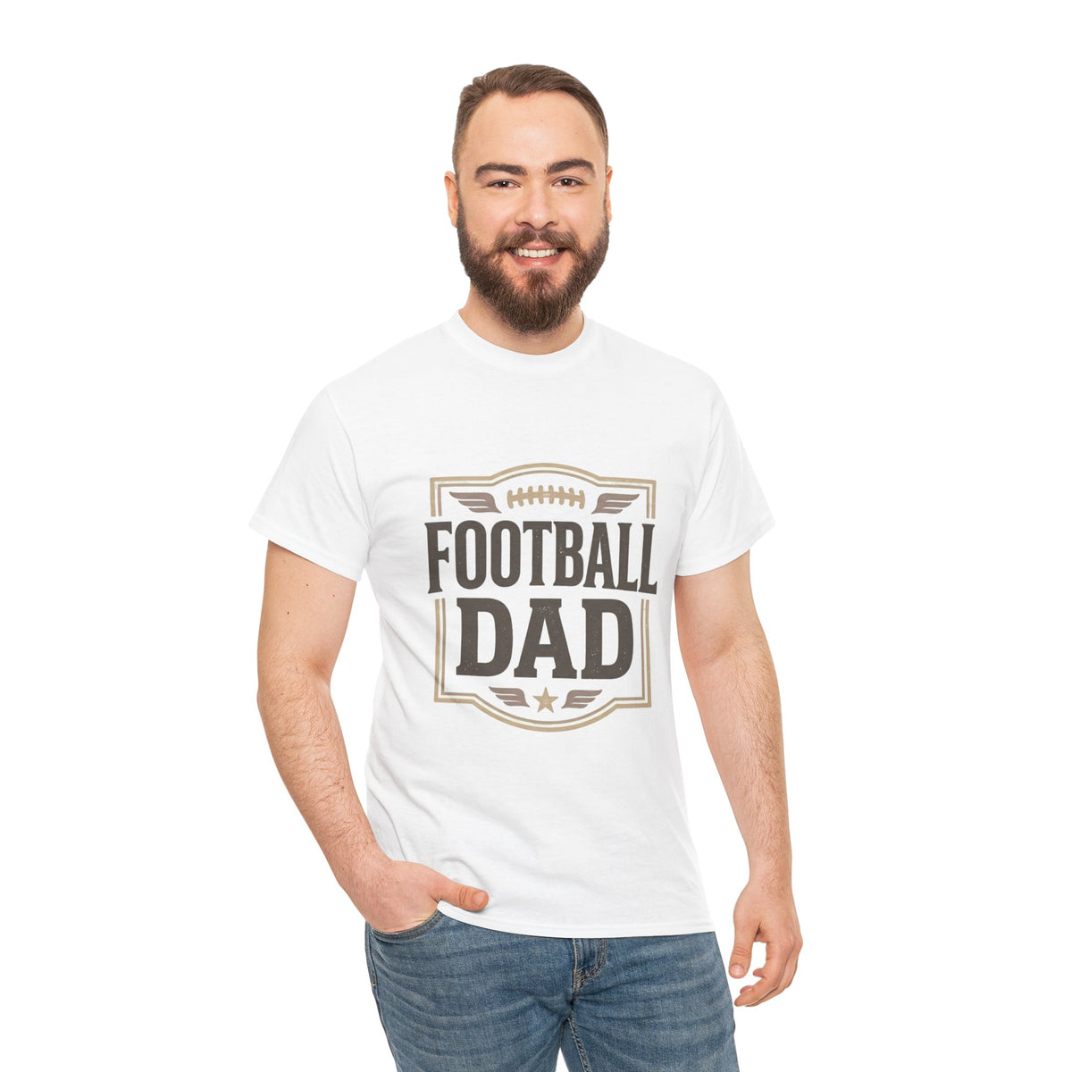Football Dad T-Shirt — Vintage Football Dad Tee for Game Day & Father’s Gifts