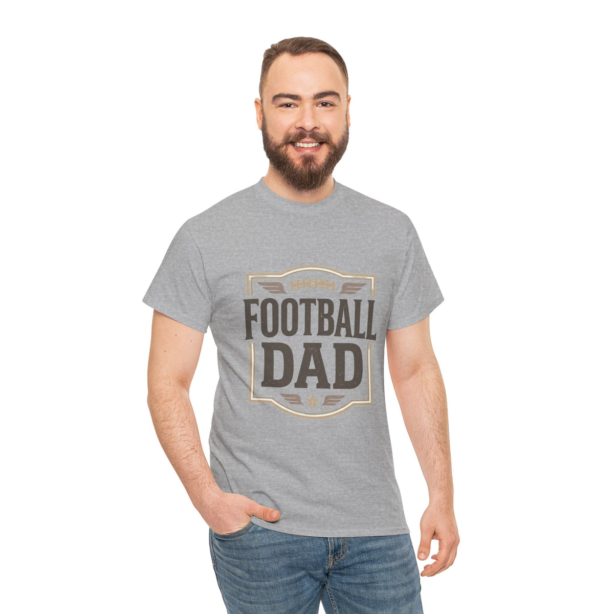 Football Dad T-Shirt — Vintage Football Dad Tee for Game Day & Father’s Gifts