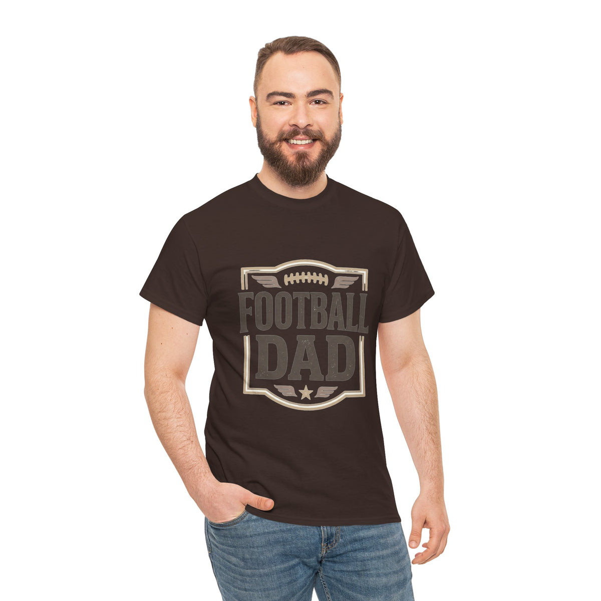 Football Dad T-Shirt — Vintage Football Dad Tee for Game Day & Father’s Gifts