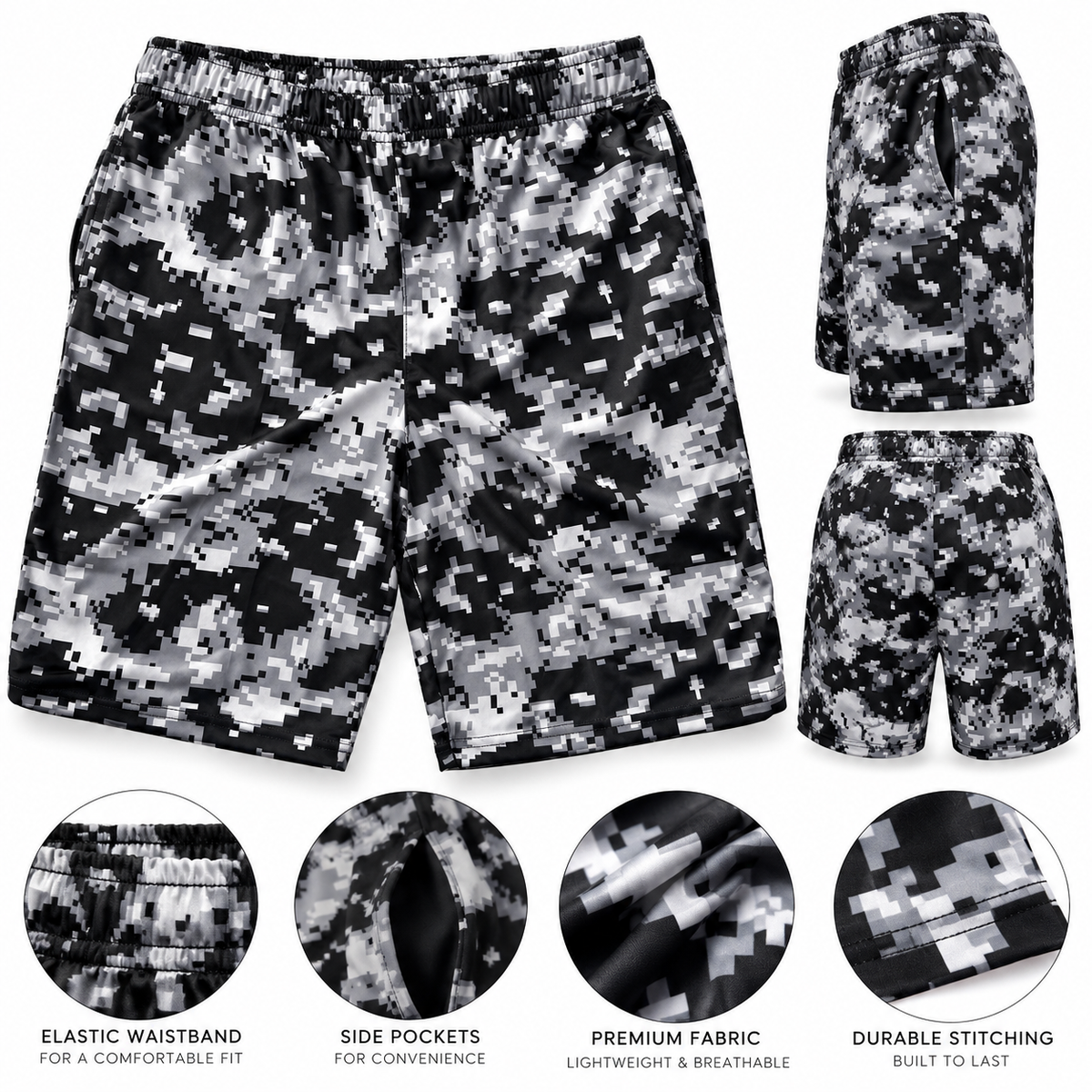 Boys Camouflage Shorts