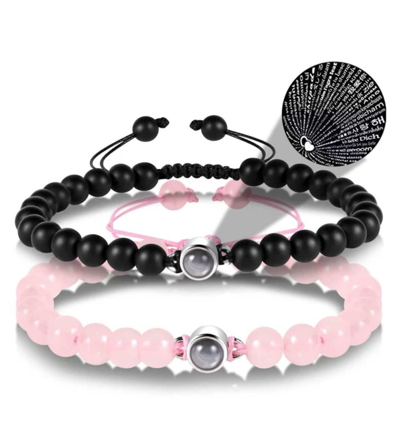 I Love You 100 languages Couples Bracelet