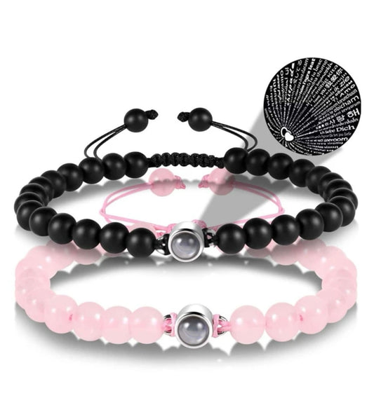 I Love You 100 languages Couples Bracelet