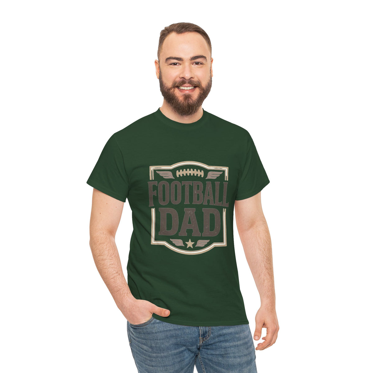 Football Dad T-Shirt — Vintage Football Dad Tee for Game Day & Father’s Gifts