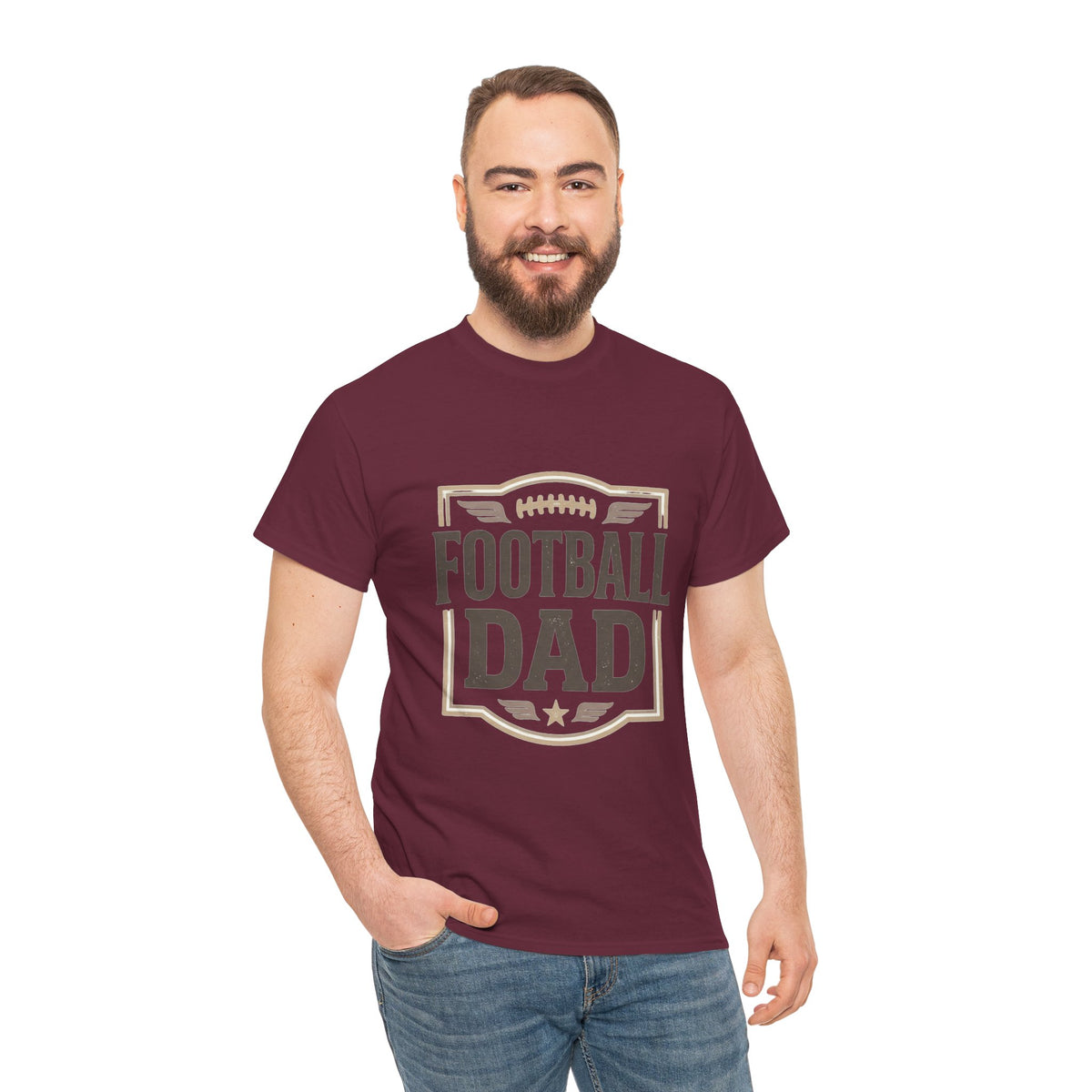 Football Dad T-Shirt — Vintage Football Dad Tee for Game Day & Father’s Gifts