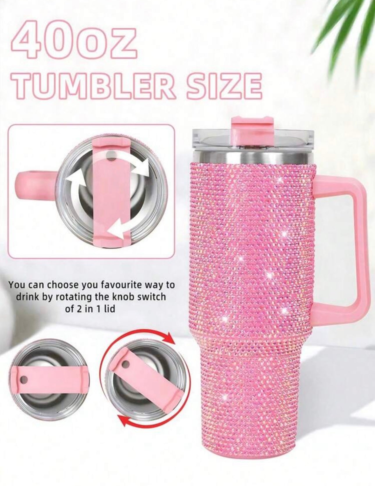 Sparkling Rhinestone Tumbler