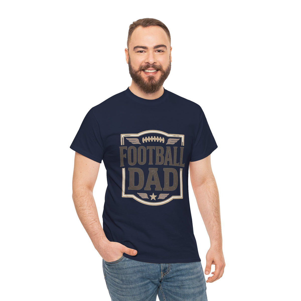 Football Dad T-Shirt — Vintage Football Dad Tee for Game Day & Father’s Gifts