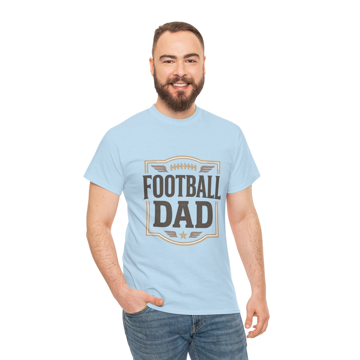 Football Dad T-Shirt — Vintage Football Dad Tee for Game Day & Father’s Gifts