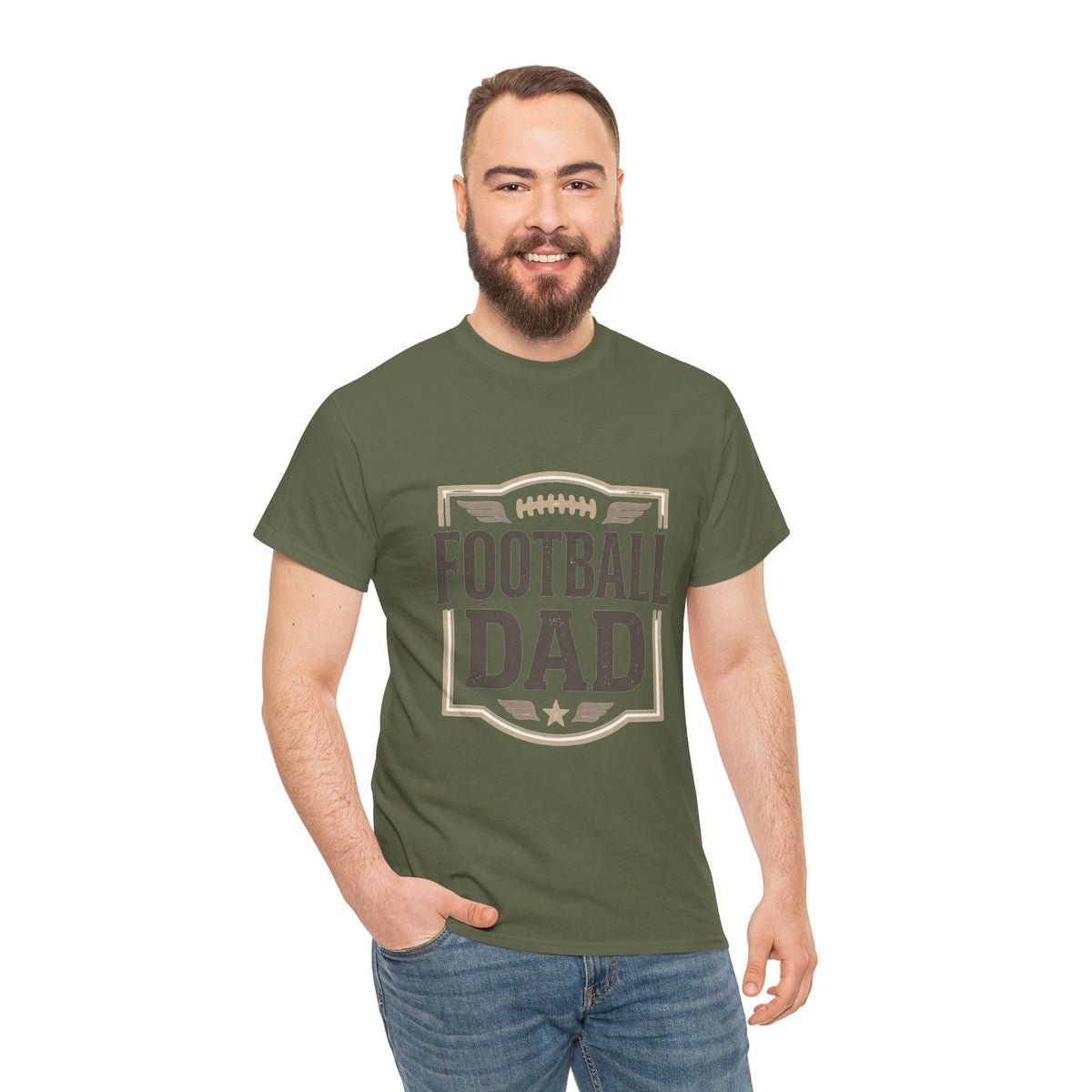 Football Dad T-Shirt — Vintage Football Dad Tee for Game Day & Father’s Gifts