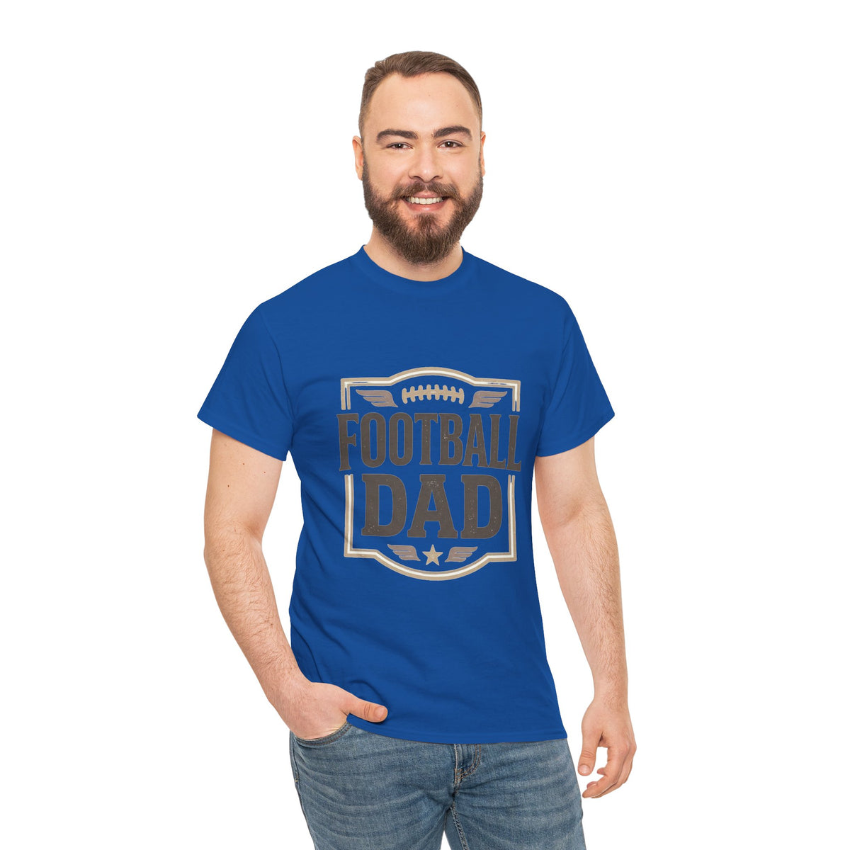 Football Dad T-Shirt — Vintage Football Dad Tee for Game Day & Father’s Gifts