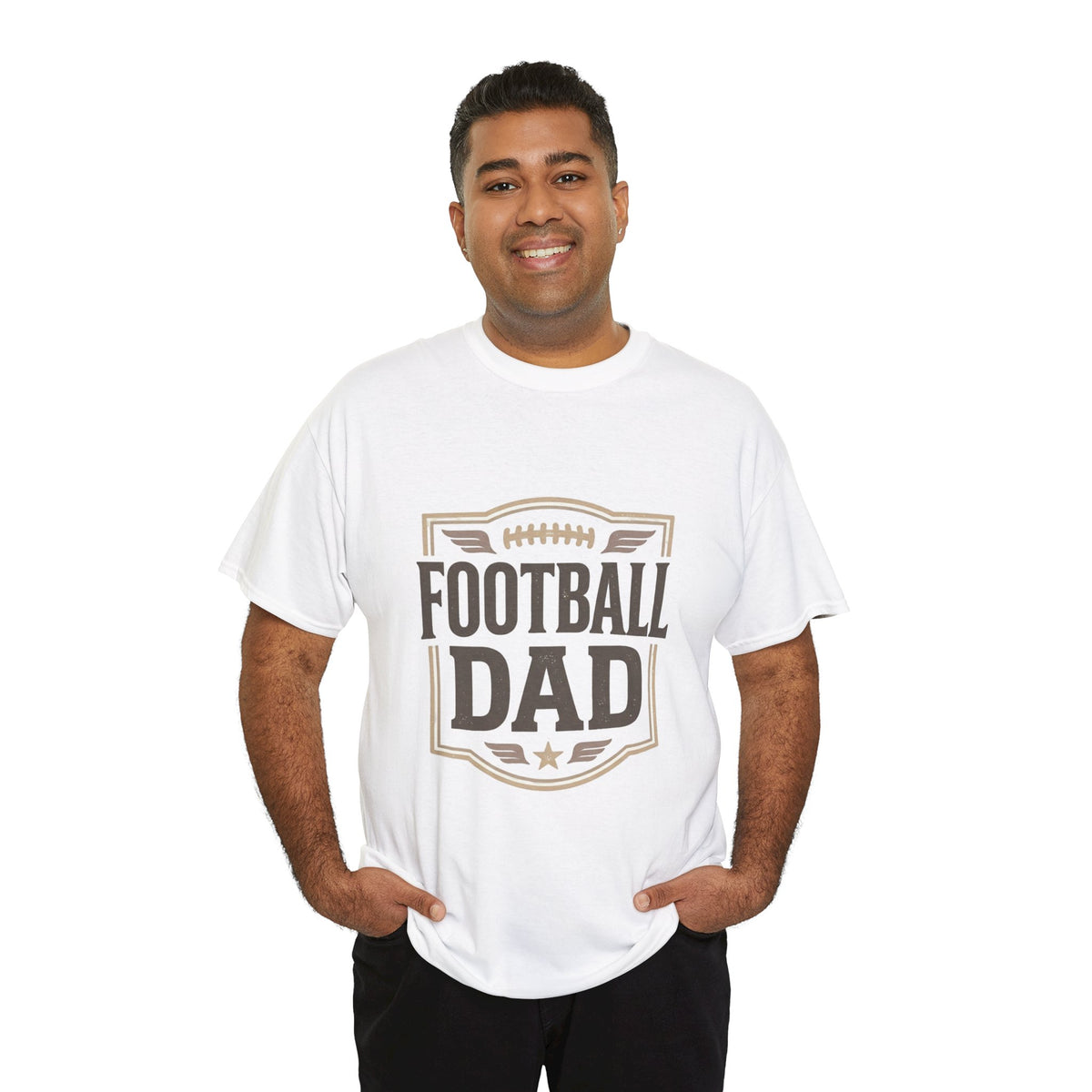 Football Dad T-Shirt — Vintage Football Dad Tee for Game Day & Father’s Gifts